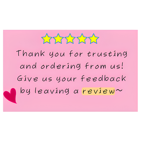 6. Handwritten Note (Blank Pink) Delivery Stickers 250pcs