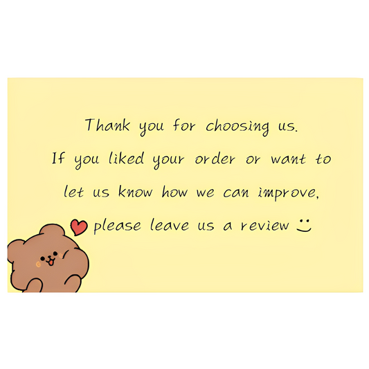 1. Handwritten Note (Blank Yellow Character) Delivery Stickers 250pcs