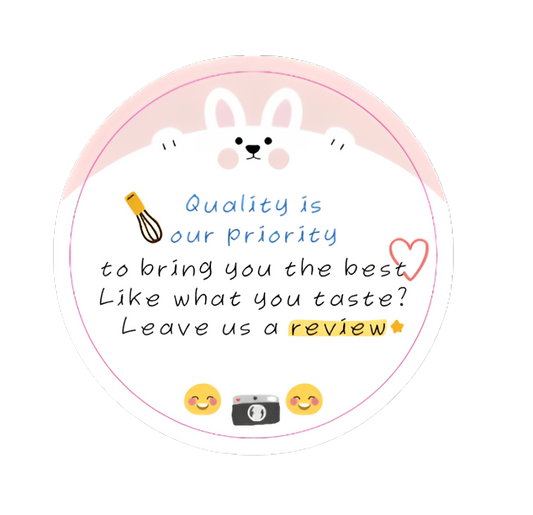 8. Handwritten Note (Rabbit Circle) Delivery Stickers 250pcs