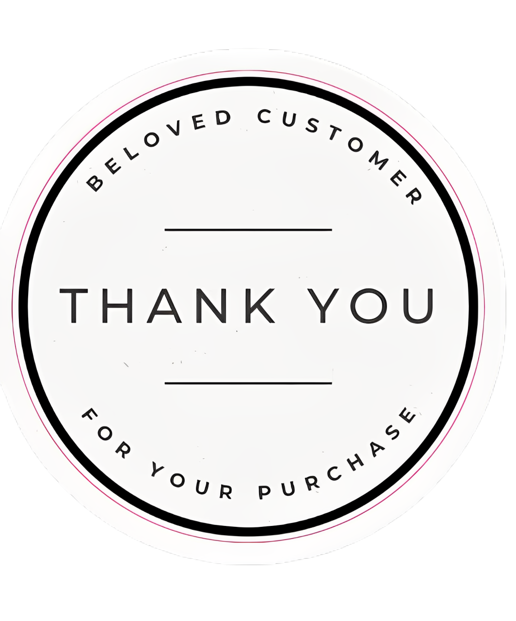 14. Thank You (Beloved Customer) Delivery Stickers 250pcs