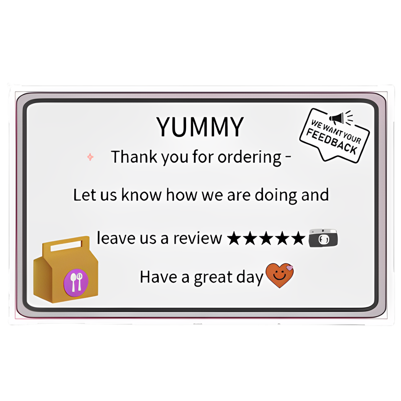 7. Yummy Delivery Stickers 250pcs